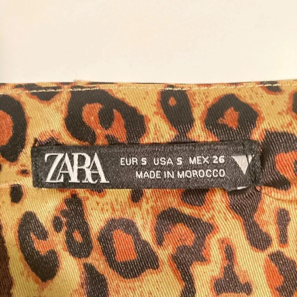 Zara Cropped Leopard Print Camisole,‎ Size Small - Picture 7 of 11
